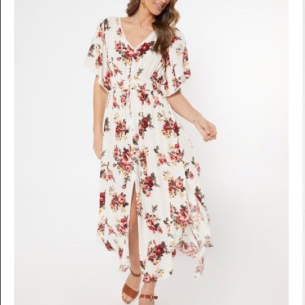 Rue21 Plus size 3x Button Down Maxi Dress Duster